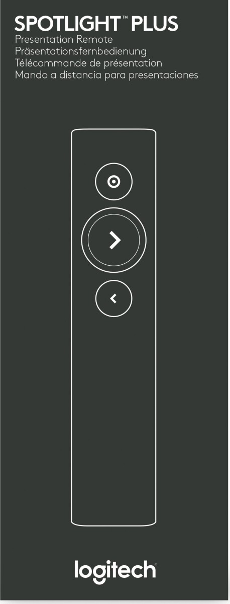 Logitech Spotlight - Fjernbetjening Til Præsentation - Mørkegrå