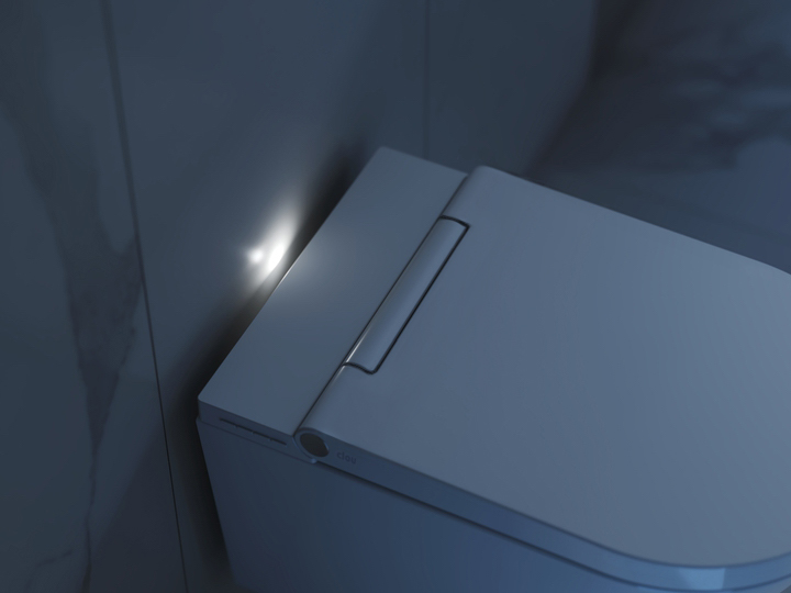 Clou Clever douche wc met turboflush en softclose zitting wit glans