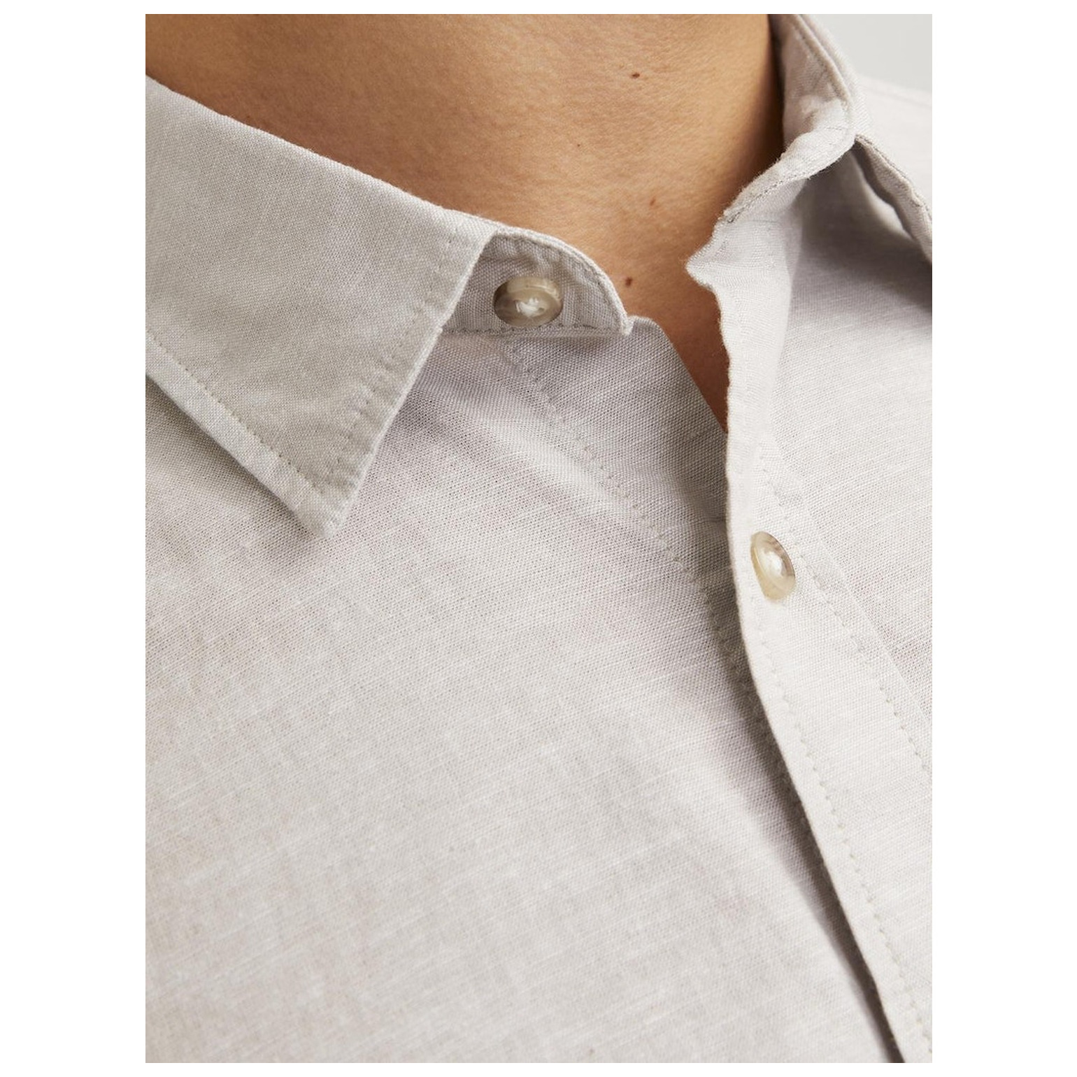 Jack & Jones JJESUMMER LINEN BLEND SHIRT SS