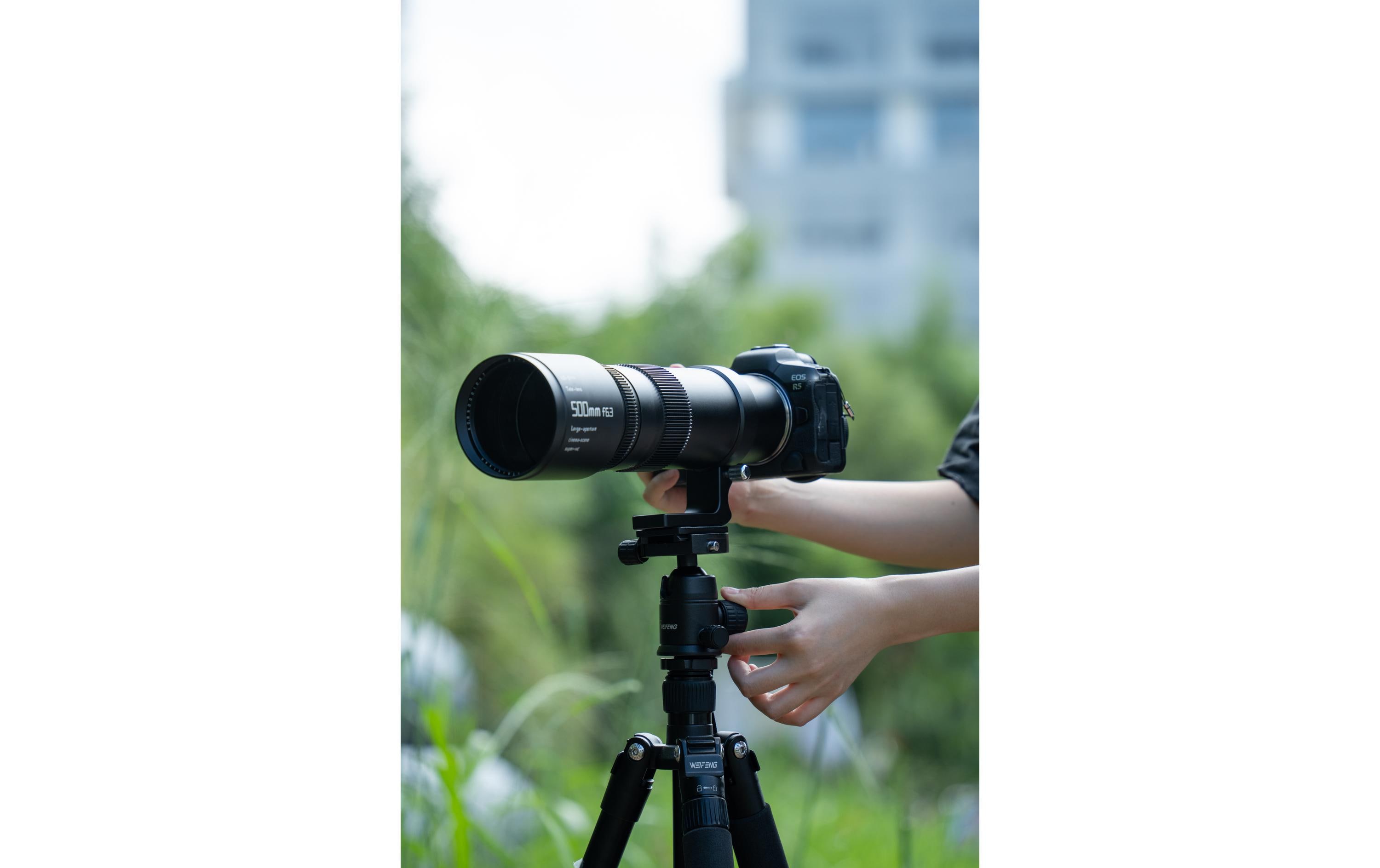 Festbrennweite 500mm F/6.3 – Nikon F<br>Teleobjektiv zum Fotografieren weit entfernter Motive wie Flugzeuge, Sport, Wildtiere und mehr