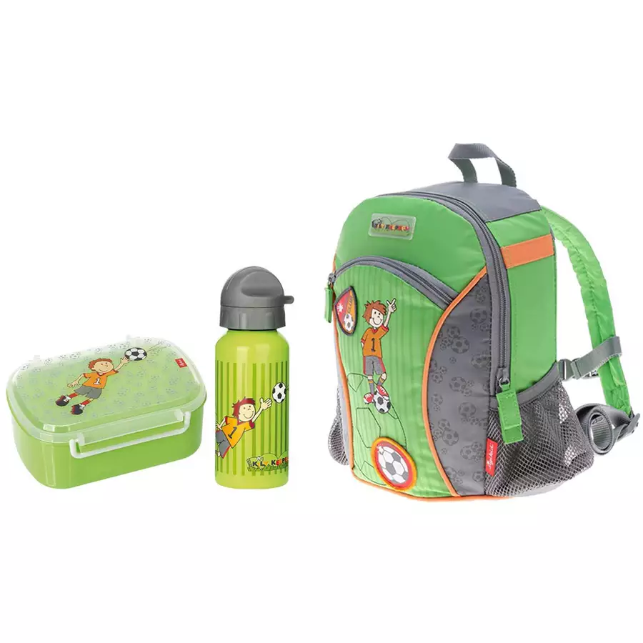 Sigikid Rucksack und Lunchset 3er Set grün