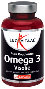 Lucovitaal Omega 3 Visolie Puur Koudwater Capsules 120CP