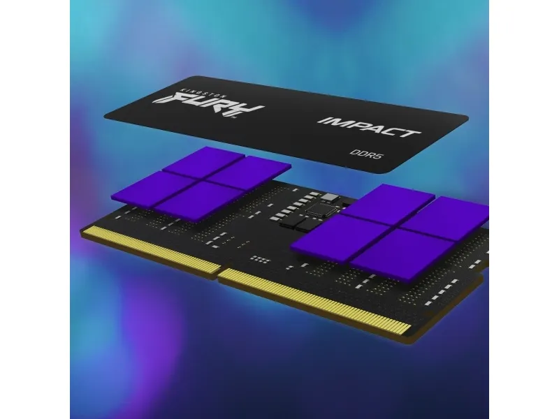 Kingston FURY Impact - DDR5 - sæt - 64 GB: 2 x 32 GB - SO DIMM 262-PIN - 4800 MHz / PC5-38400 - CL38 - 1.1 V - ikke bufferet - on-die ECC