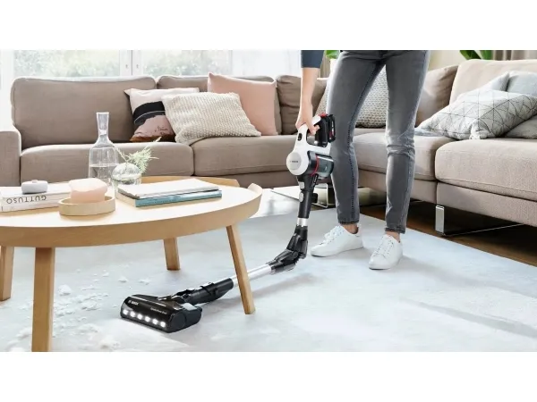 Bosch Unlimited 7 BCS711XXL - Støvsuger - pind/håndholdt (2-i-1) - uden pose - ledningsfri - hvid - 1 batteri, inkluderet oplader
