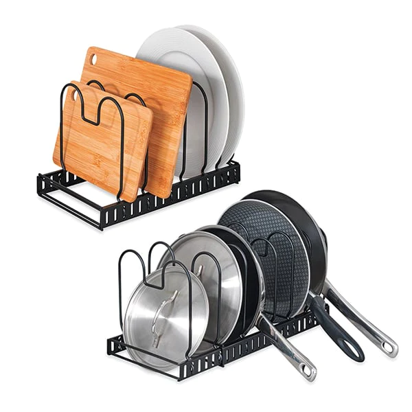 Lot de 2 rangements extensibles pour poêles et ustensiles Wenko by Max