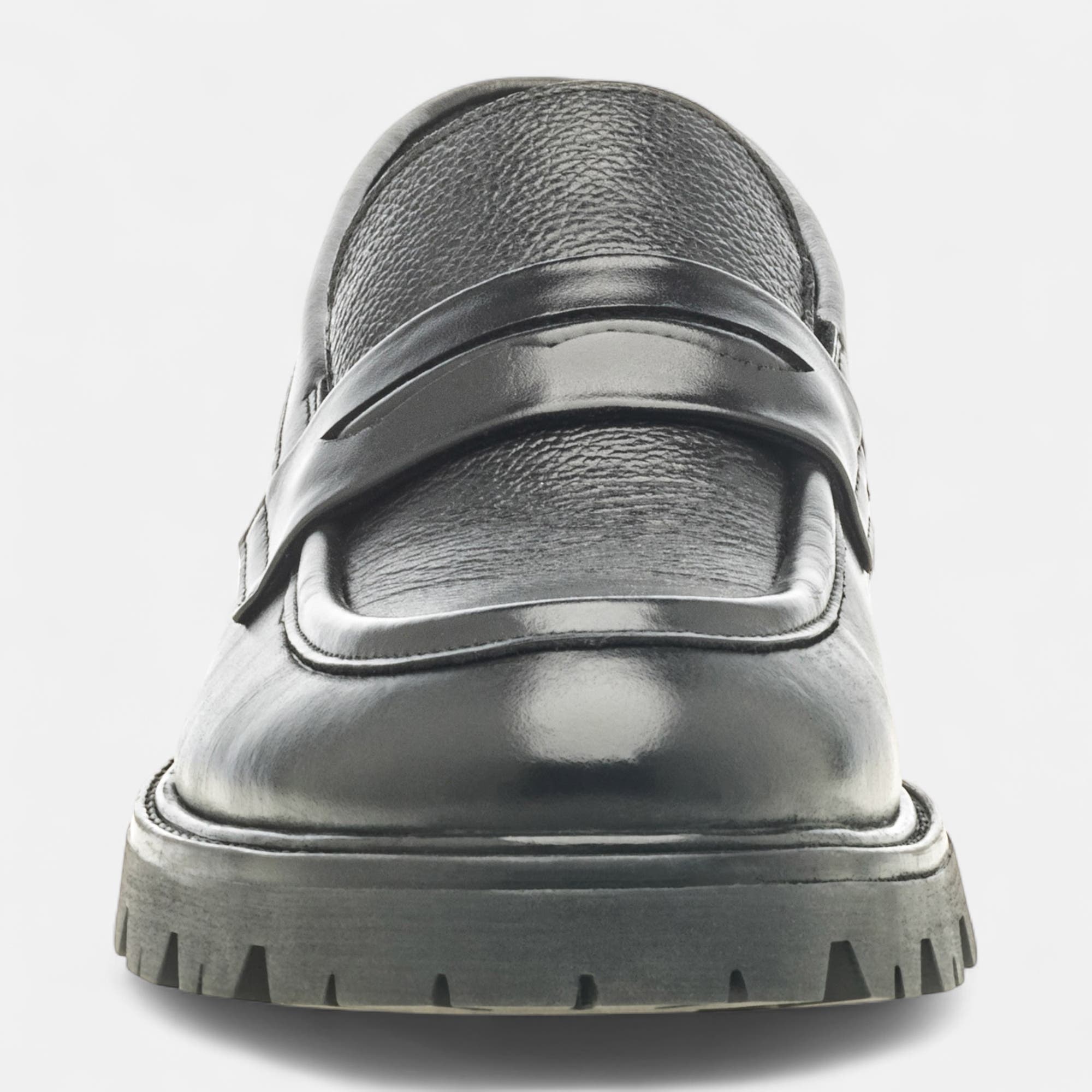 Mocassins Homme en cuir noir