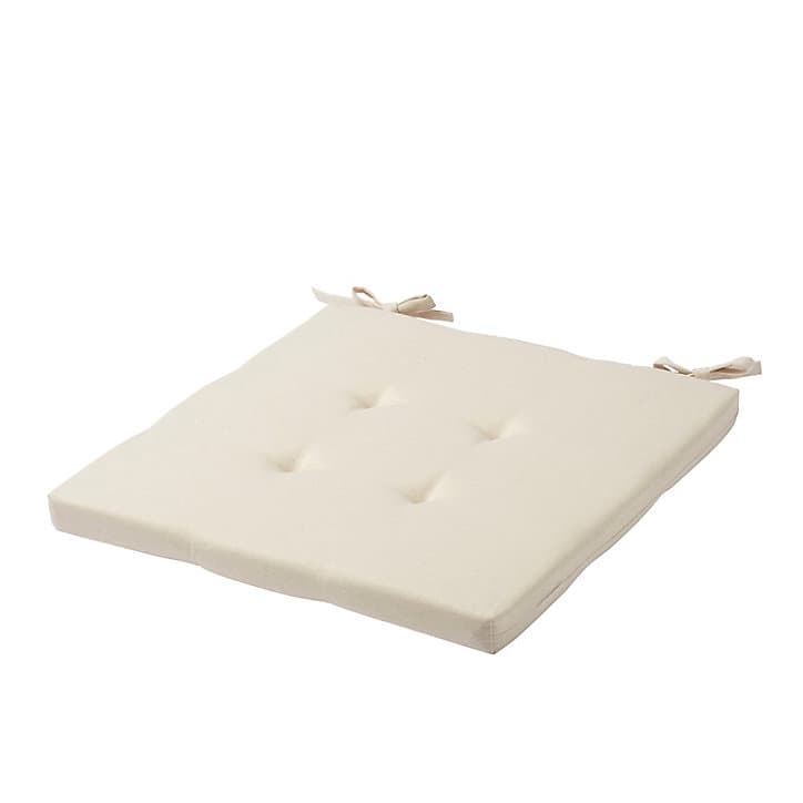 Galette de chaise naturel 40 x 40 cm