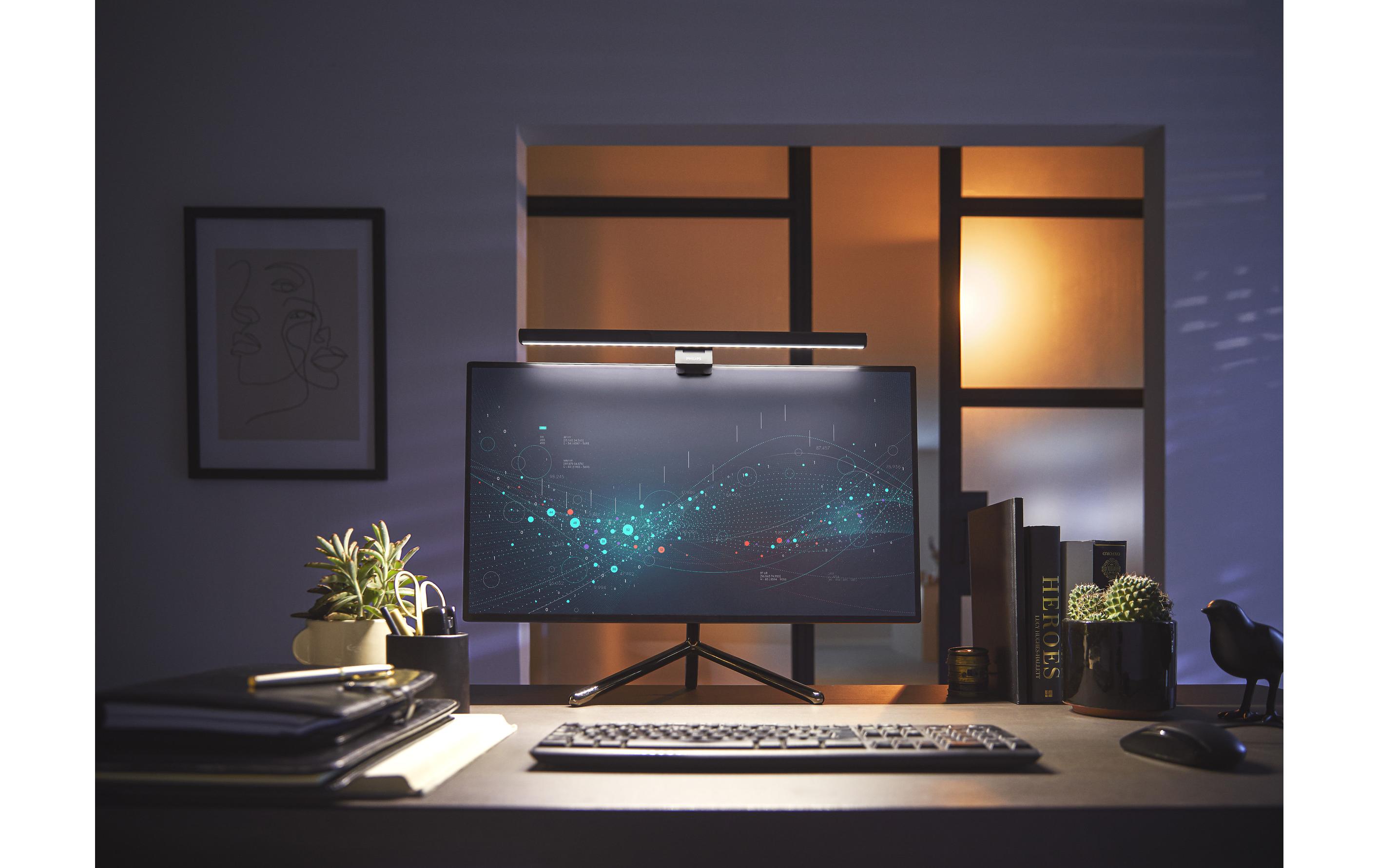 Schreibtischleuchte Edison, 4.5W, 3000-5000K, SchwarzLED-Tischleuchte