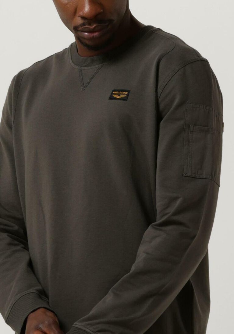 PME LEGEND bruine pme legend trui airstripe sweat
