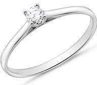 14 karaat witgouden Diamanten ring