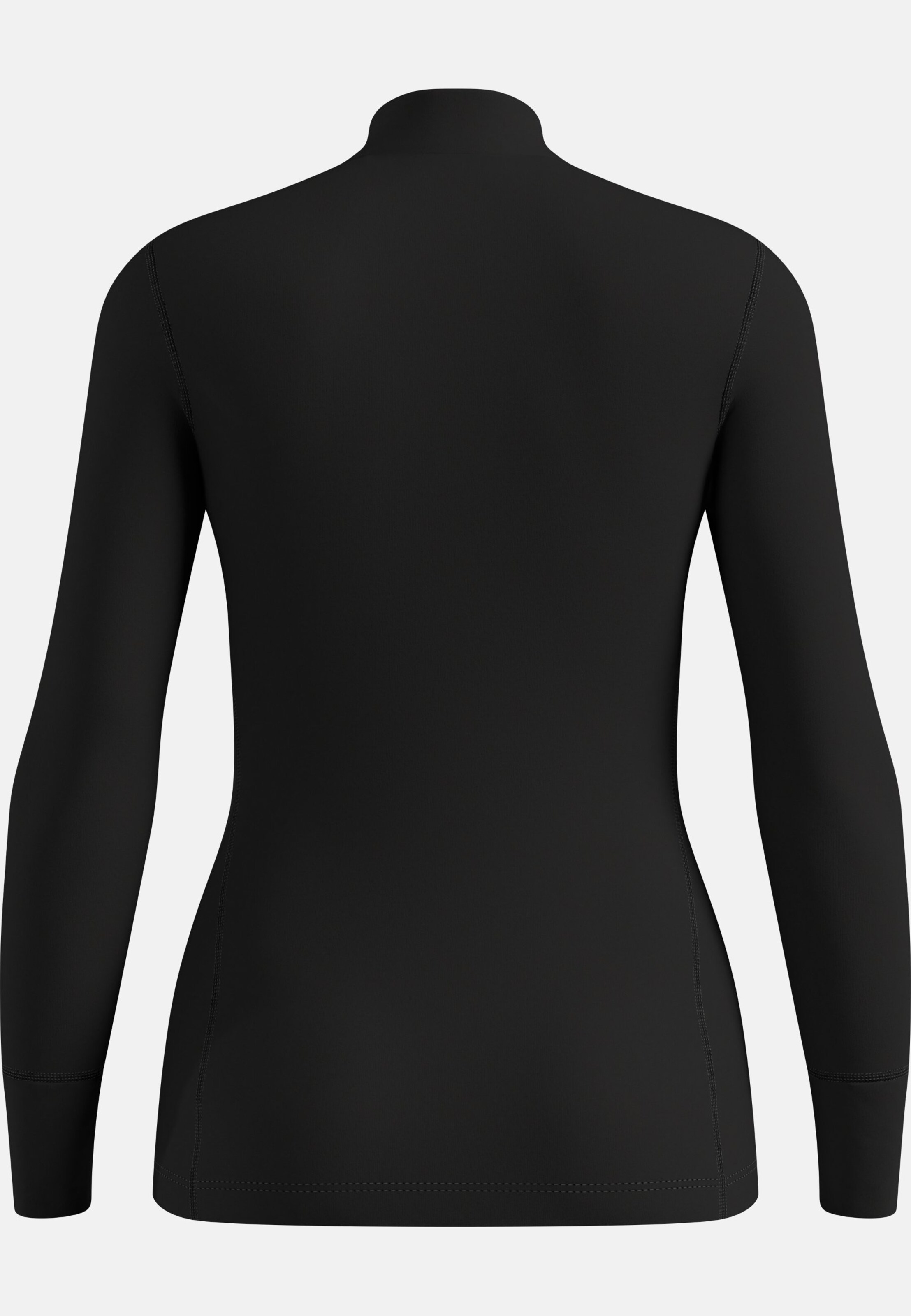 Natural Merino 260 Base Layer Half Zip in black