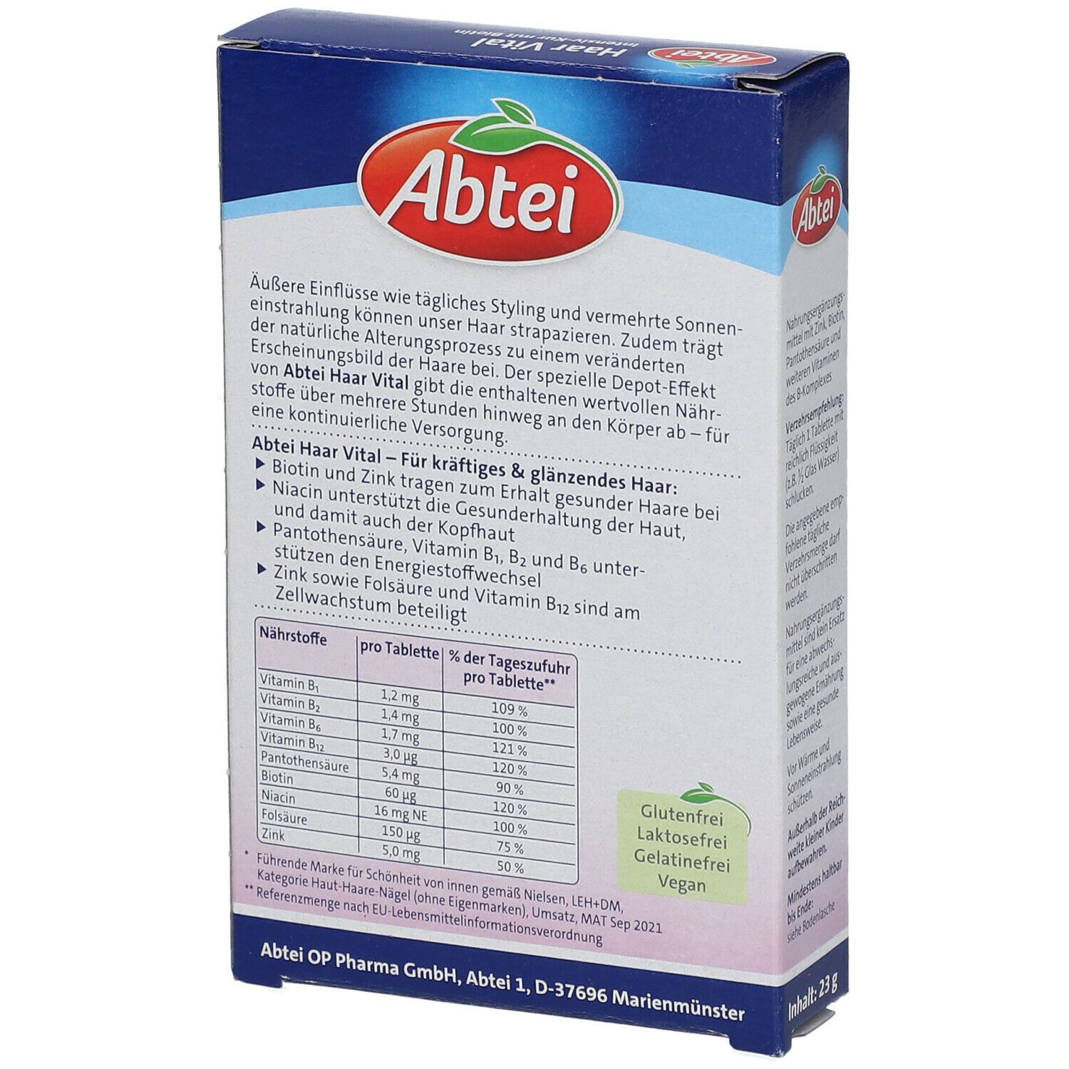 Abtei Haar Vital Intensiv-Kur mit Biotin