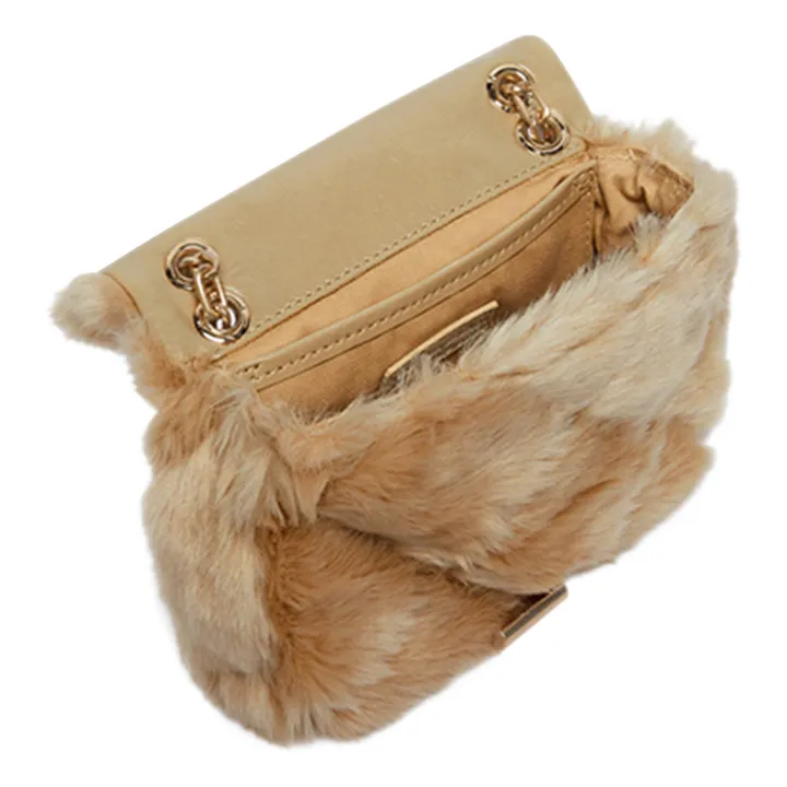 Vanessa Bruno Sac Nano Moon Fausse Fourrure | Beige