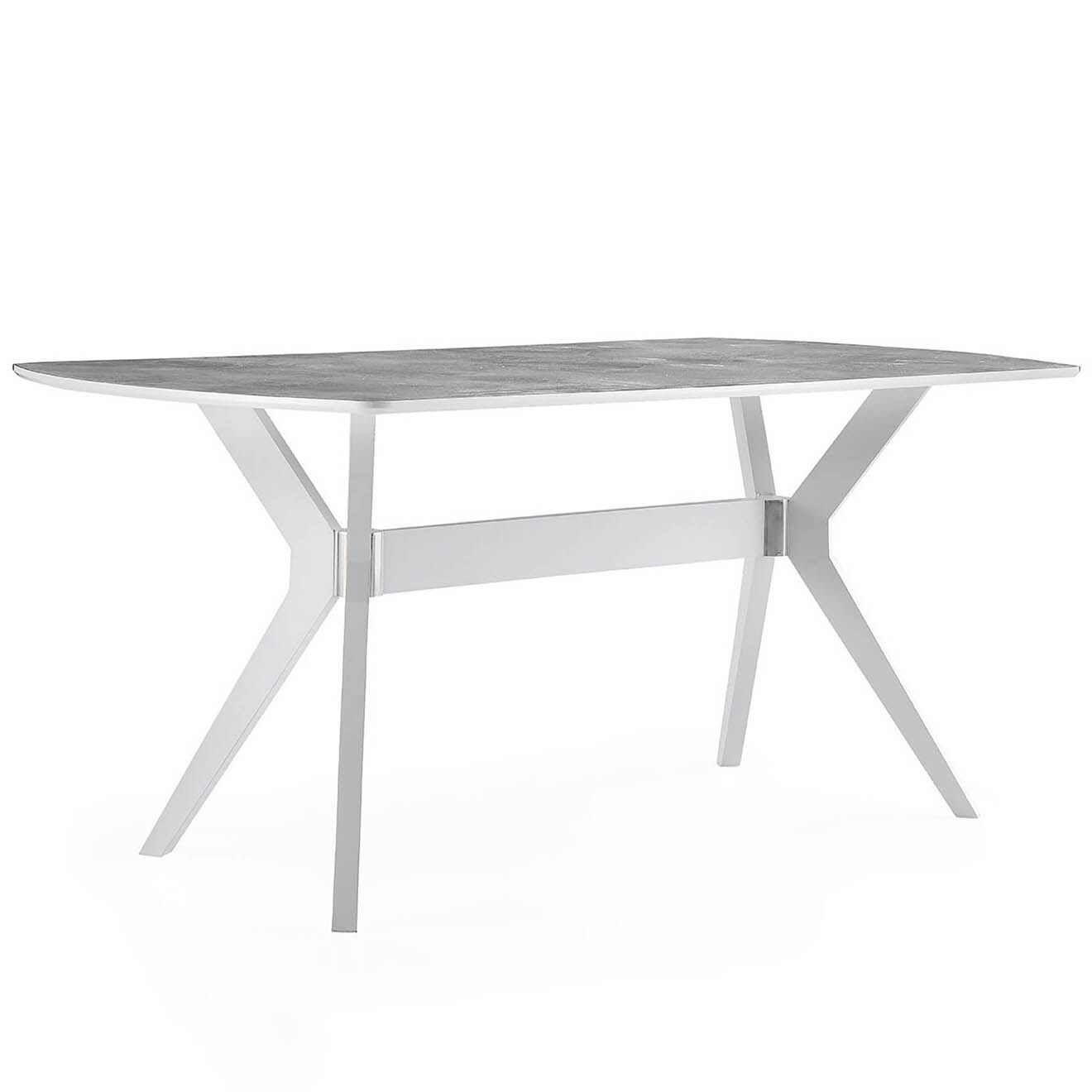 Homitis Table à manger Ares 1042 blanche - 180x75x80 cm