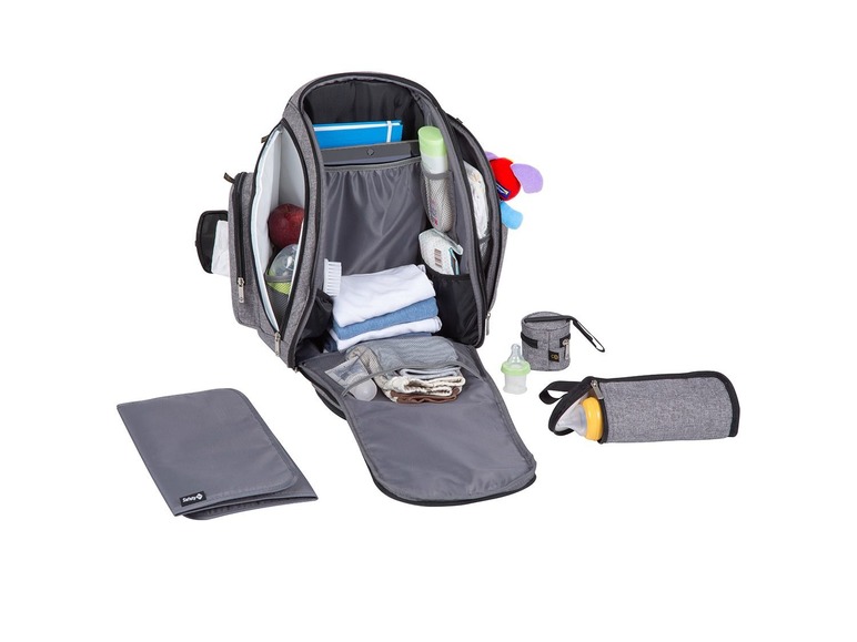 Luiertas, 17 opbergvakken, 4 accessoires