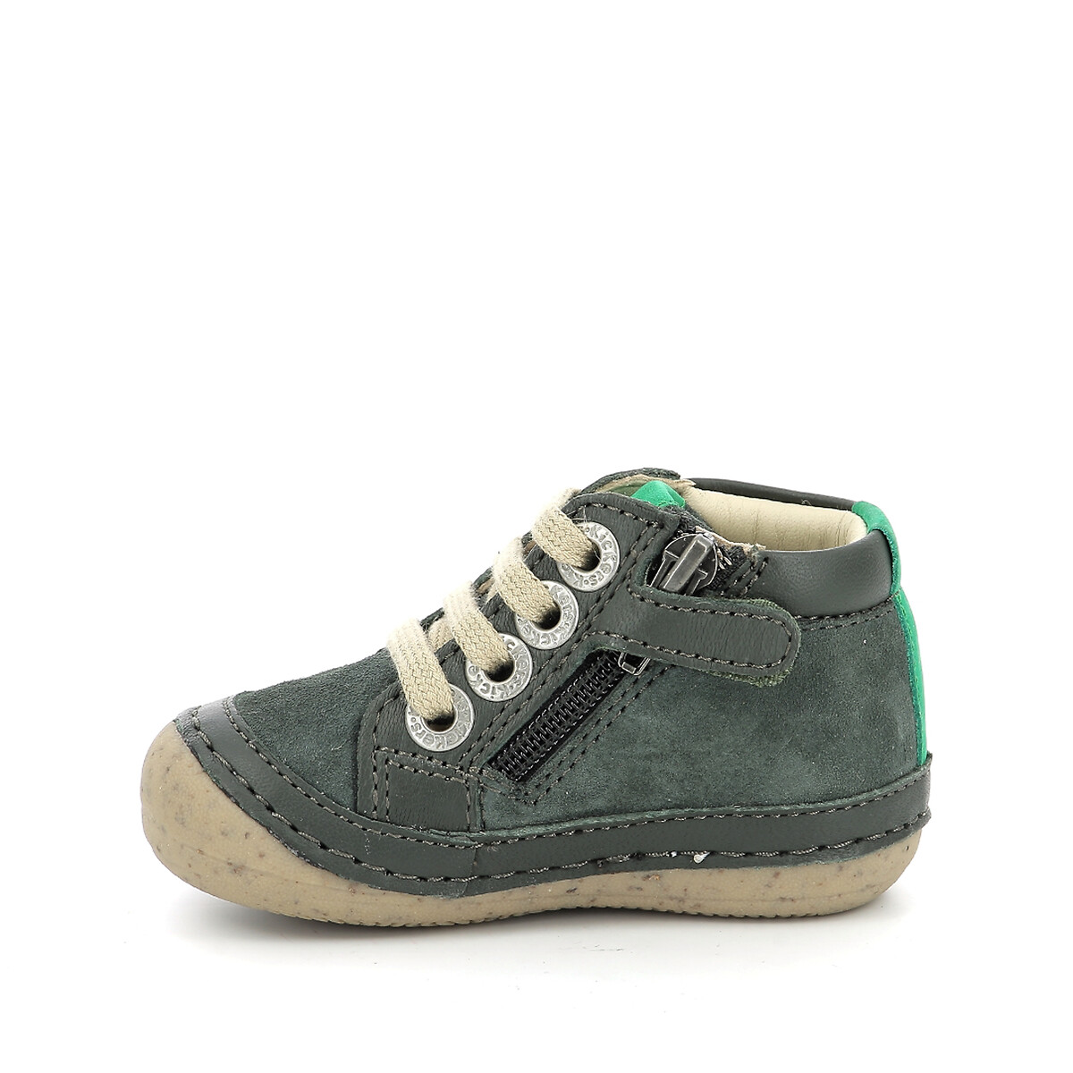 KICKERS<br>Botas de couro com cadarço Sonistreet