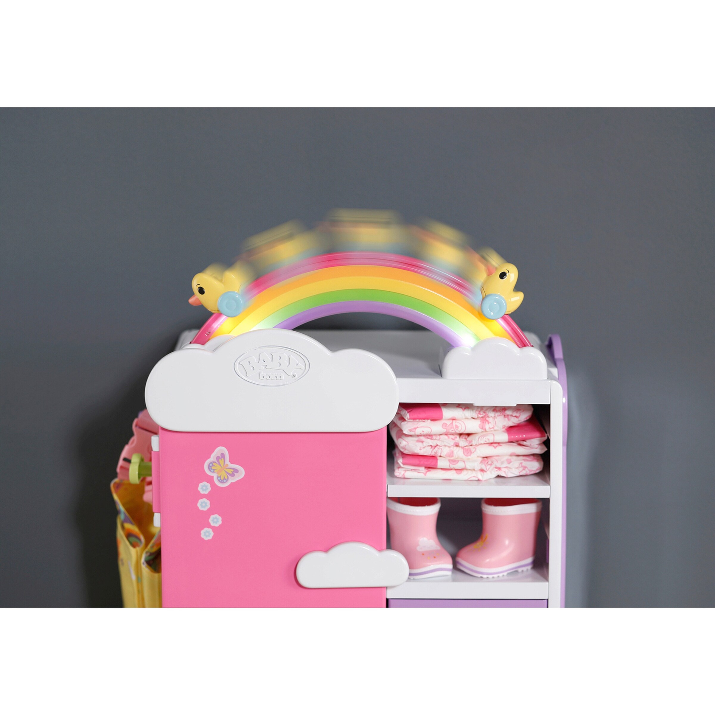 Zapf Creation - BABY BORN Puppen Schrank Regenbogen