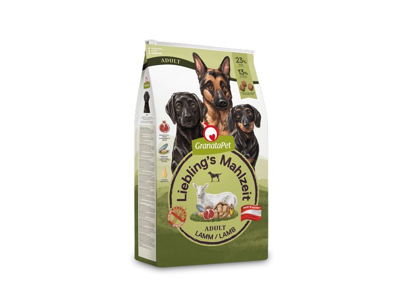 GranataPet Trockenfutter Liebling's Mahlzeit Lamm Adult 10 Alleinfuttermittel für ausgewachsene Hunde