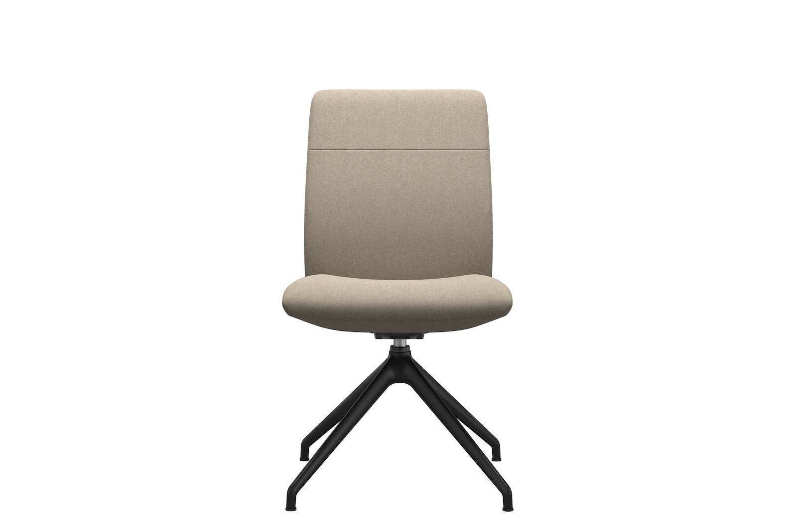 Chilli spisestol Tekstil Calido - Light Beige - Sort