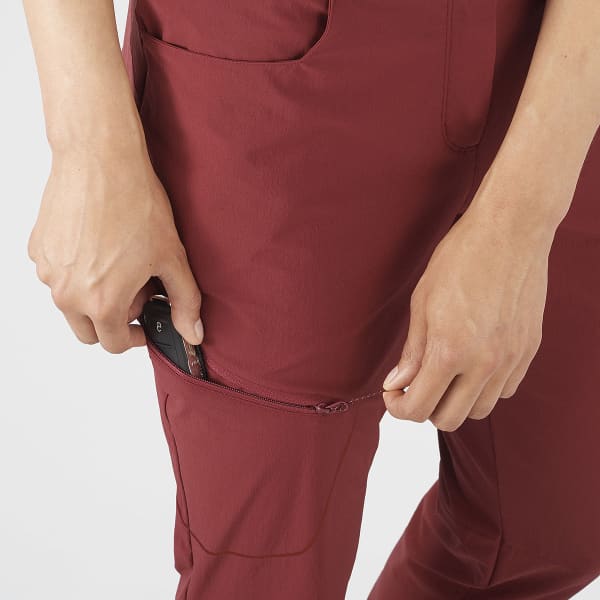 Pantalon randonnée SALOMON WAYFARER PANTS W CABERNET