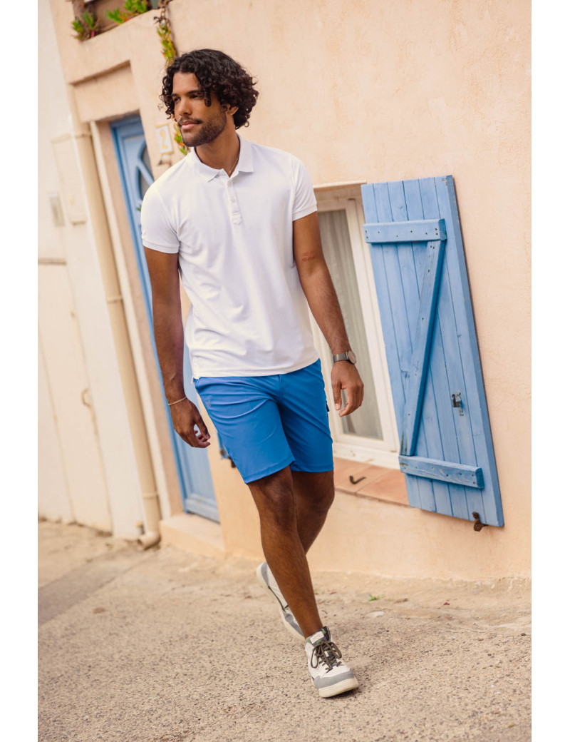 HBT CHRIS SHORT CARGO BLEU