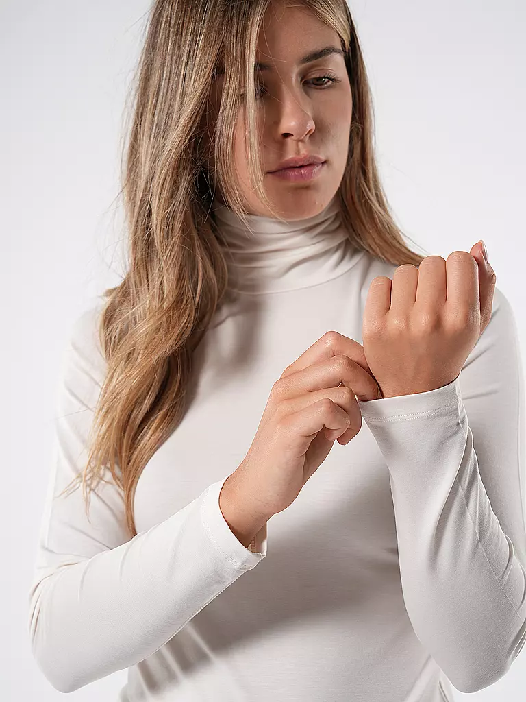 DRYKORN Rollkragenshirt ZERAFNE weiss