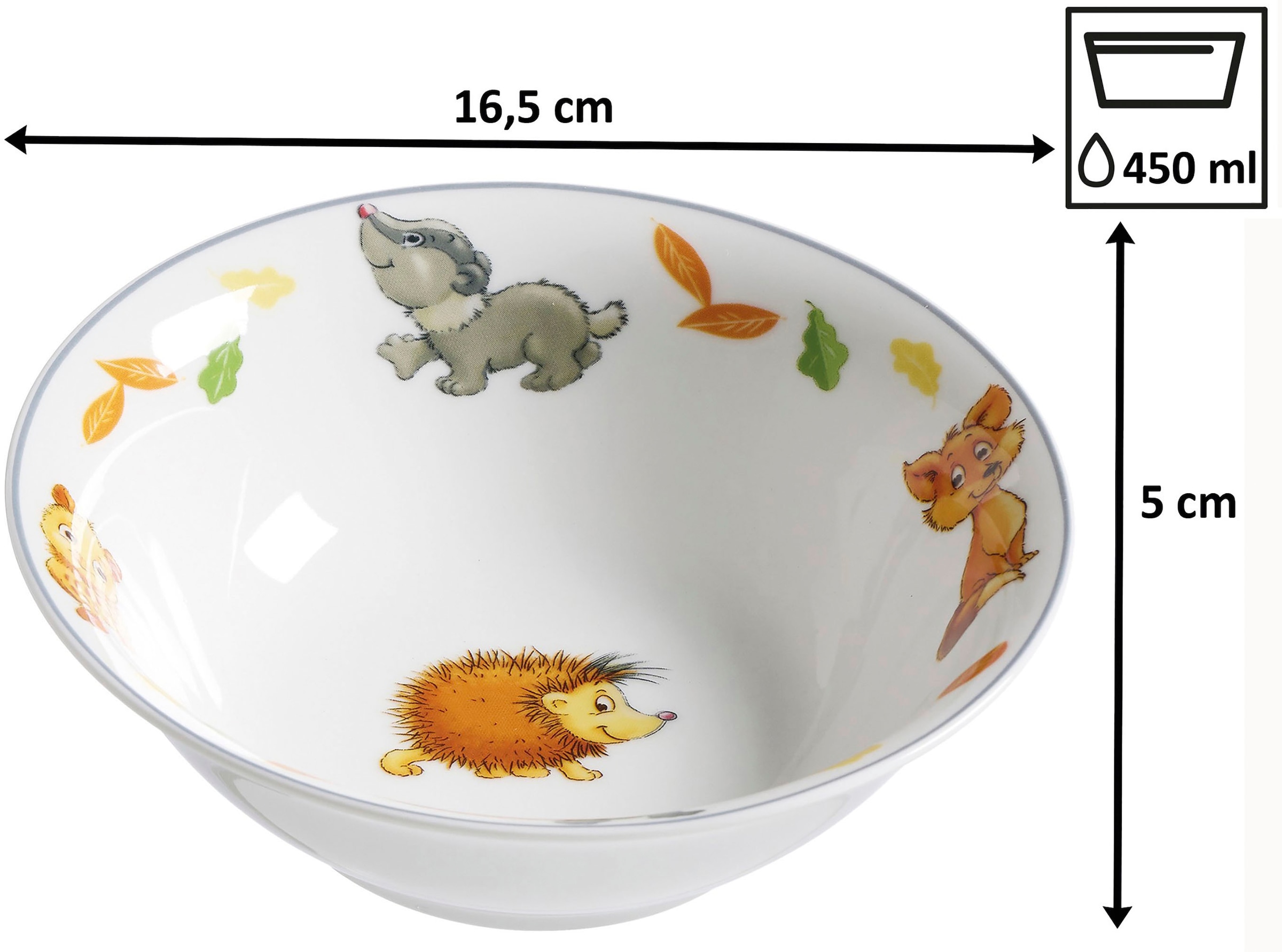 Ritzenhoff & Breker Kindergeschirr-Set »Waldtiere« in dekorativer Geschenkverpackung