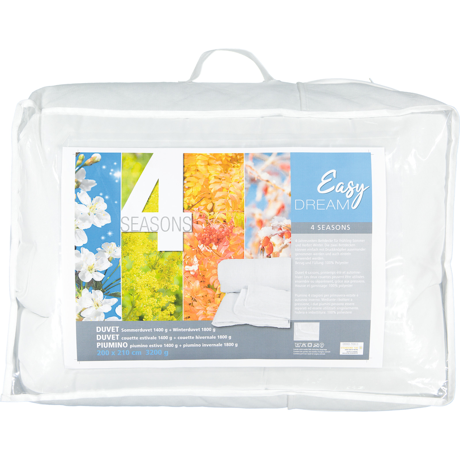 Easy Dream 4 Seasons Duvet 160x210 Duvet Nordisch