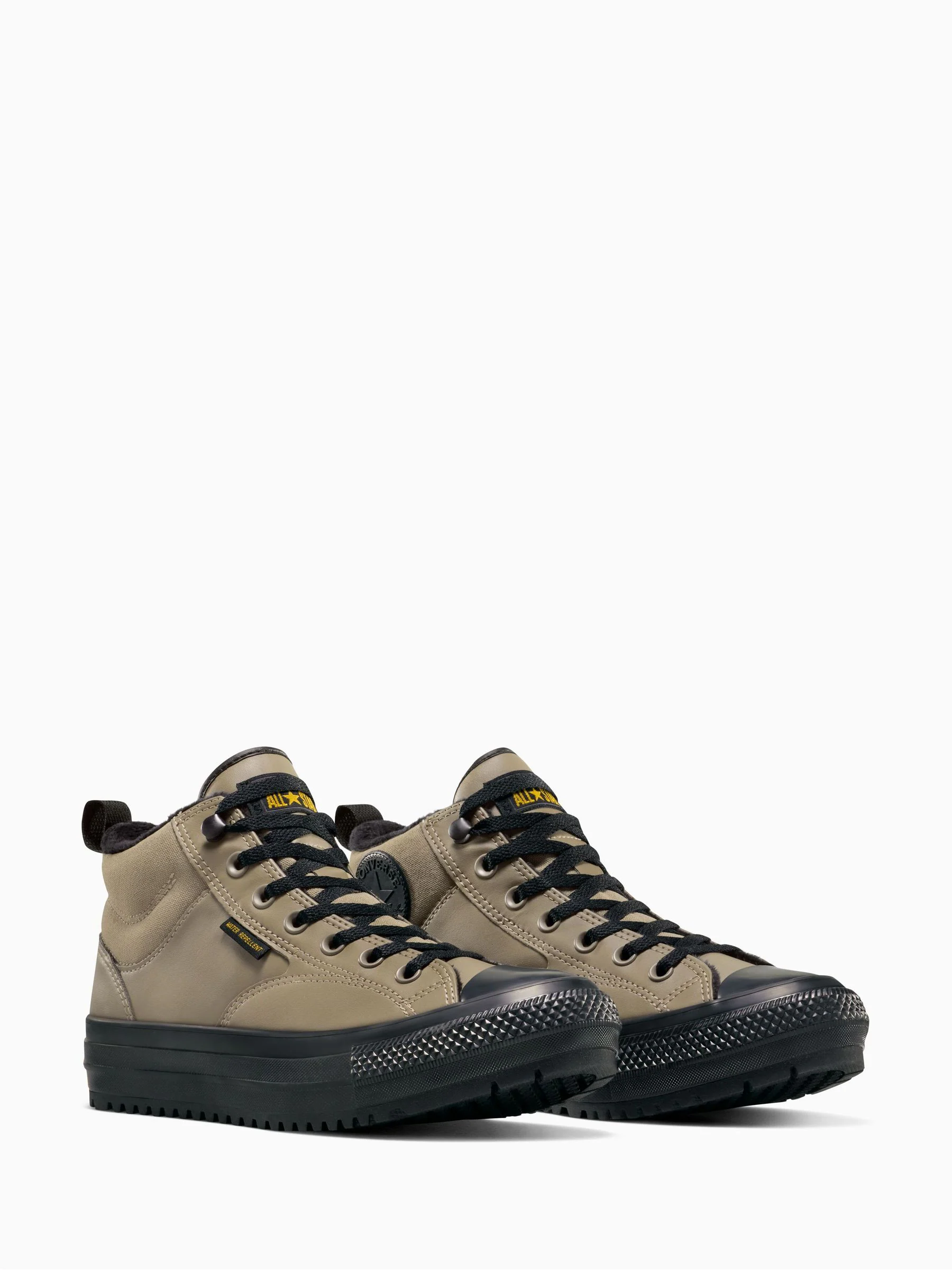 Grijs - Converse Chuck Taylor All Star Malden Street Mid Top Trainers