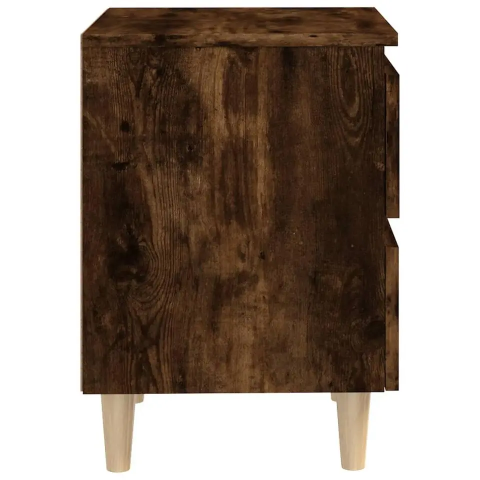 vidaXL - Nachtkastje - Bruin - Bewerkt hout