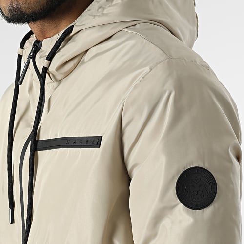 Veste Zippée Capuche Uka Beige