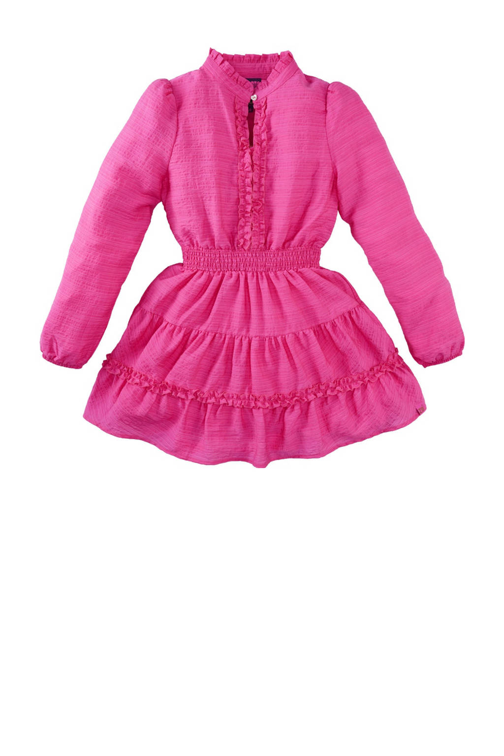 Z8 jurk Leentje met ruches roze