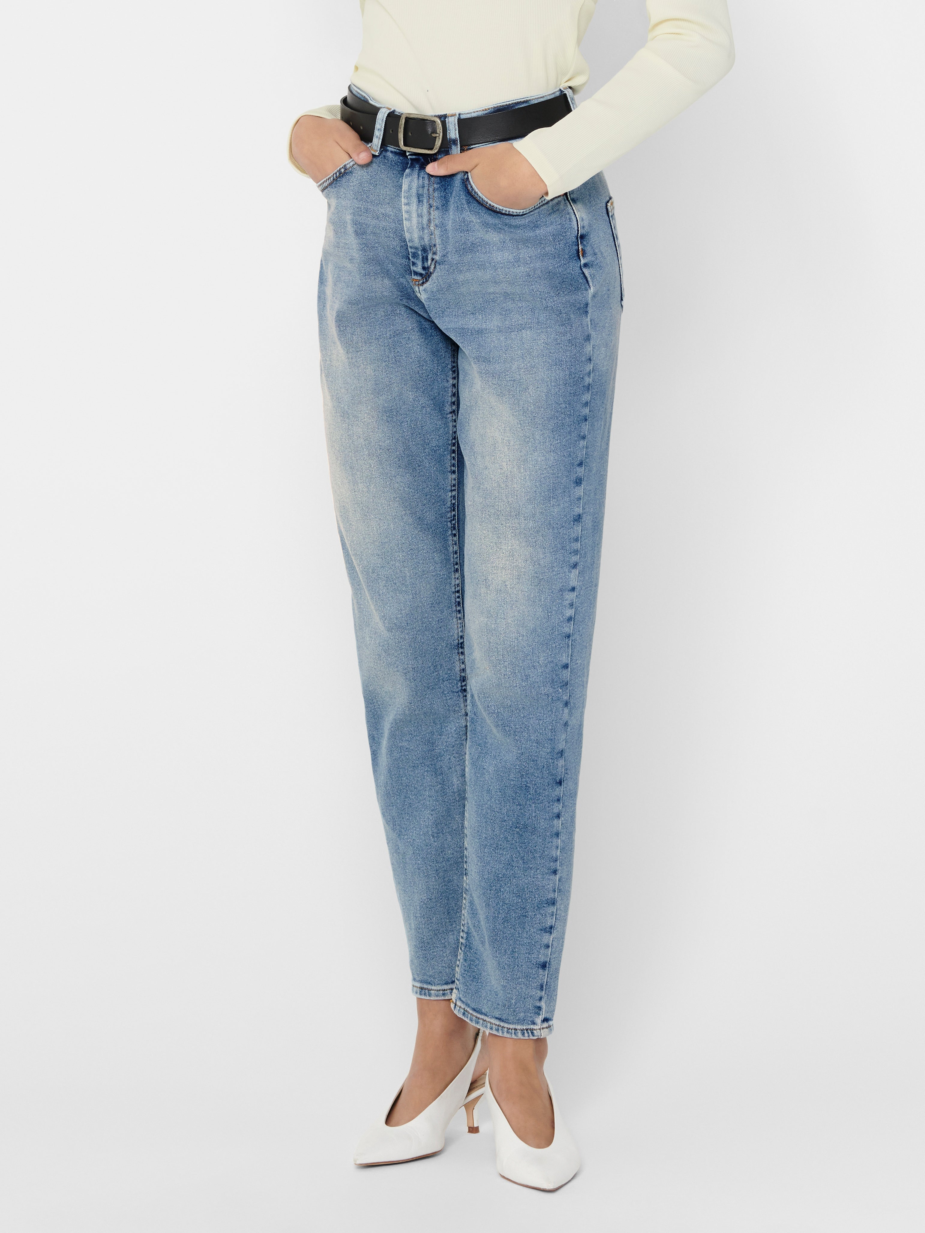 ONLVENEDA Hohe Taille Hohe Taille Jeans Light Blue Denim