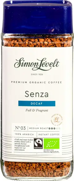 Oploskoffie senza cafeïnevrij