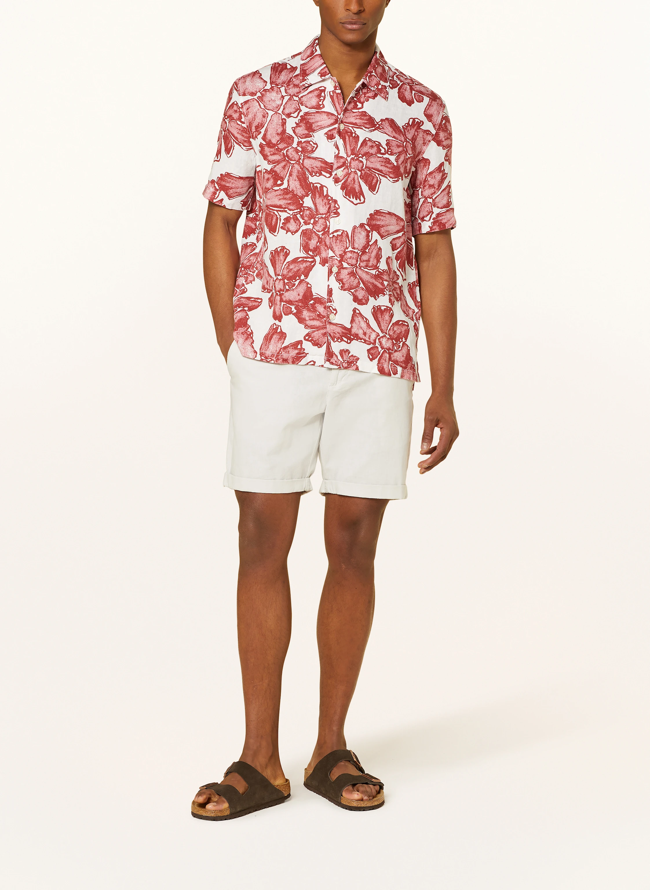 Marc O'Polo Kurzarm-Hemd Regular Fit aus Leinen