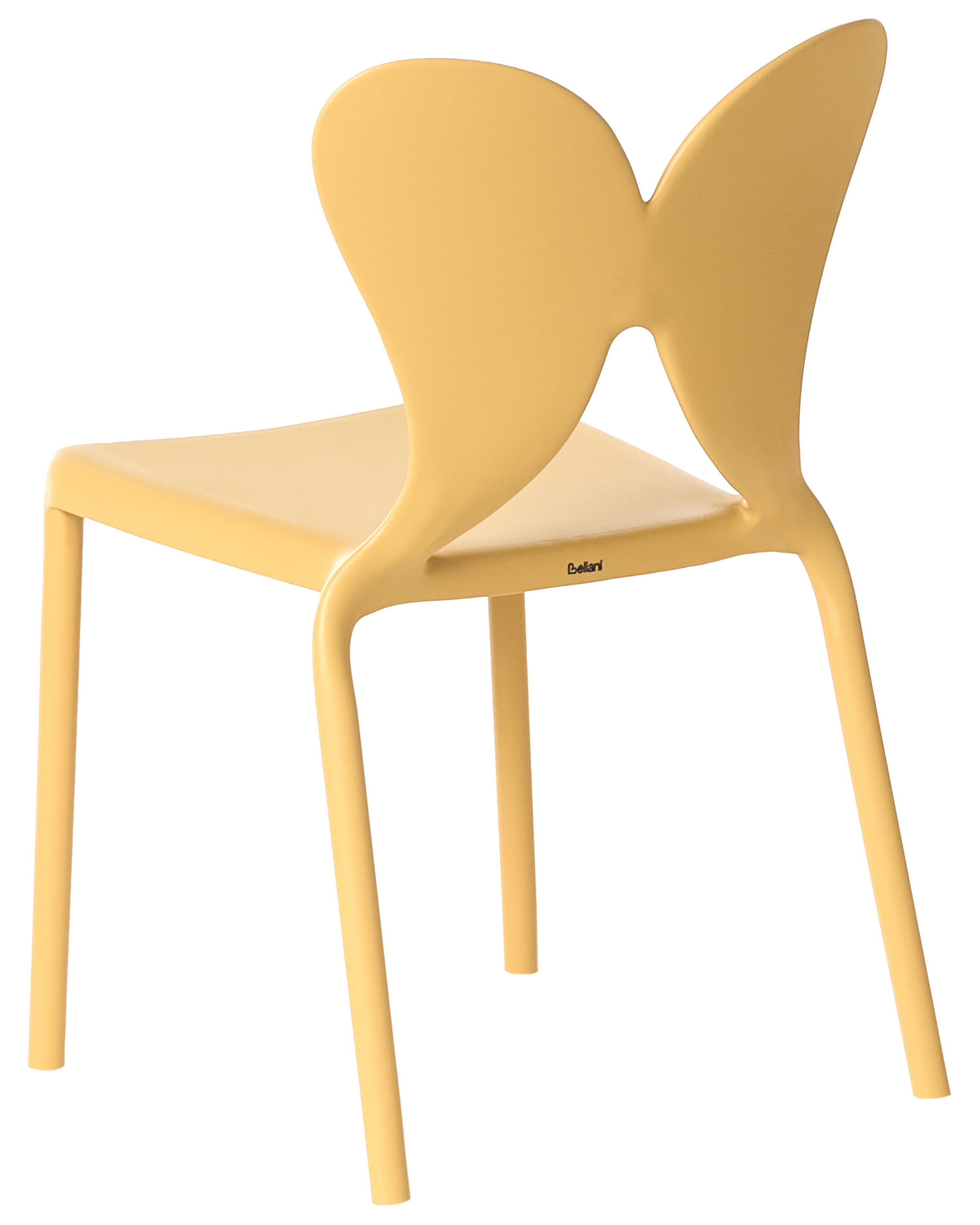 Set van 2 tuinstoelen LARISSA stapelbaar Geel