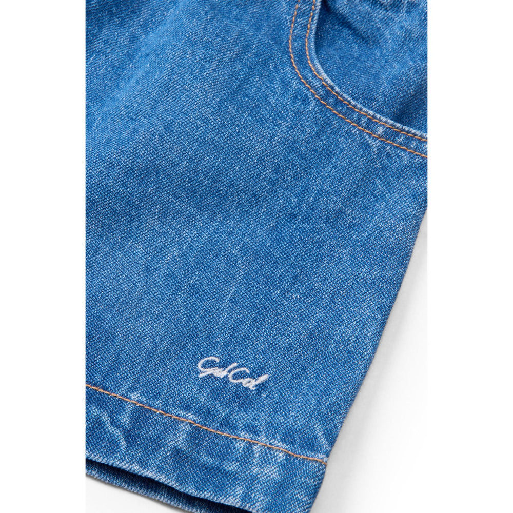 Køb COPENHAGEN COLORS Indigo Blue Washed Organic Pocket Nederdel