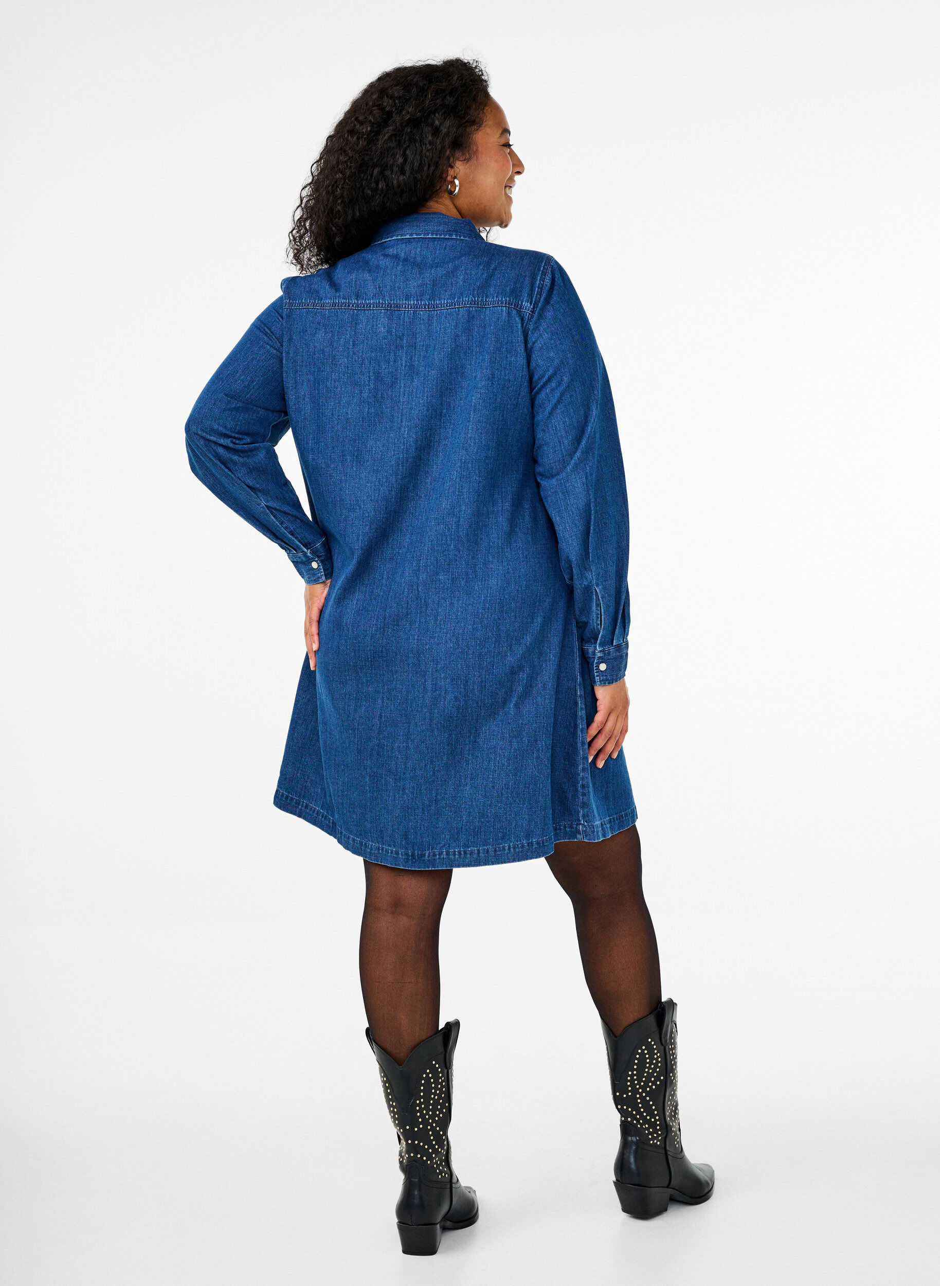 Denimkjole med knapper