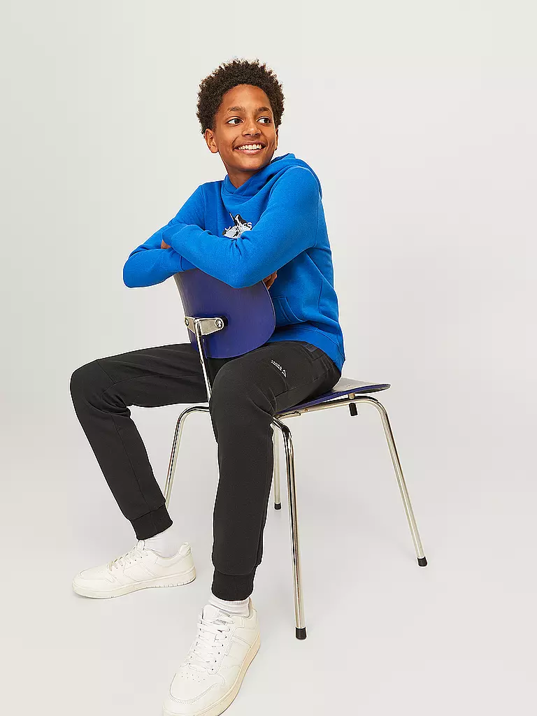 JACK & JONES Jungen Jogginghose JPSTWILL JJFUSION schwarz