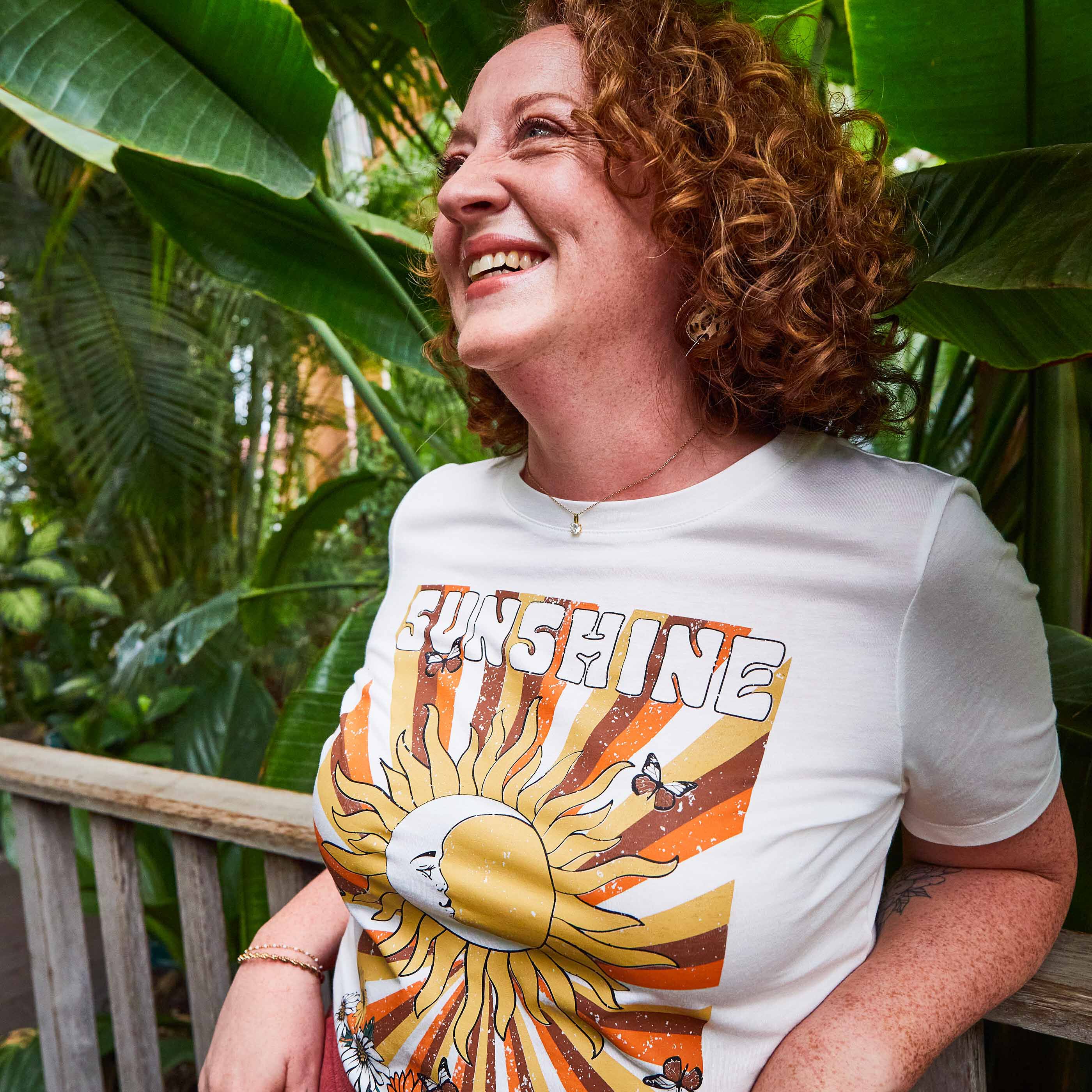 Tshirt print femme - BLANC CASSE