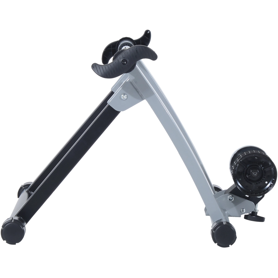 HOMCOM Heimtrainer mit Luftwiderstandsbremse silber, schwarz