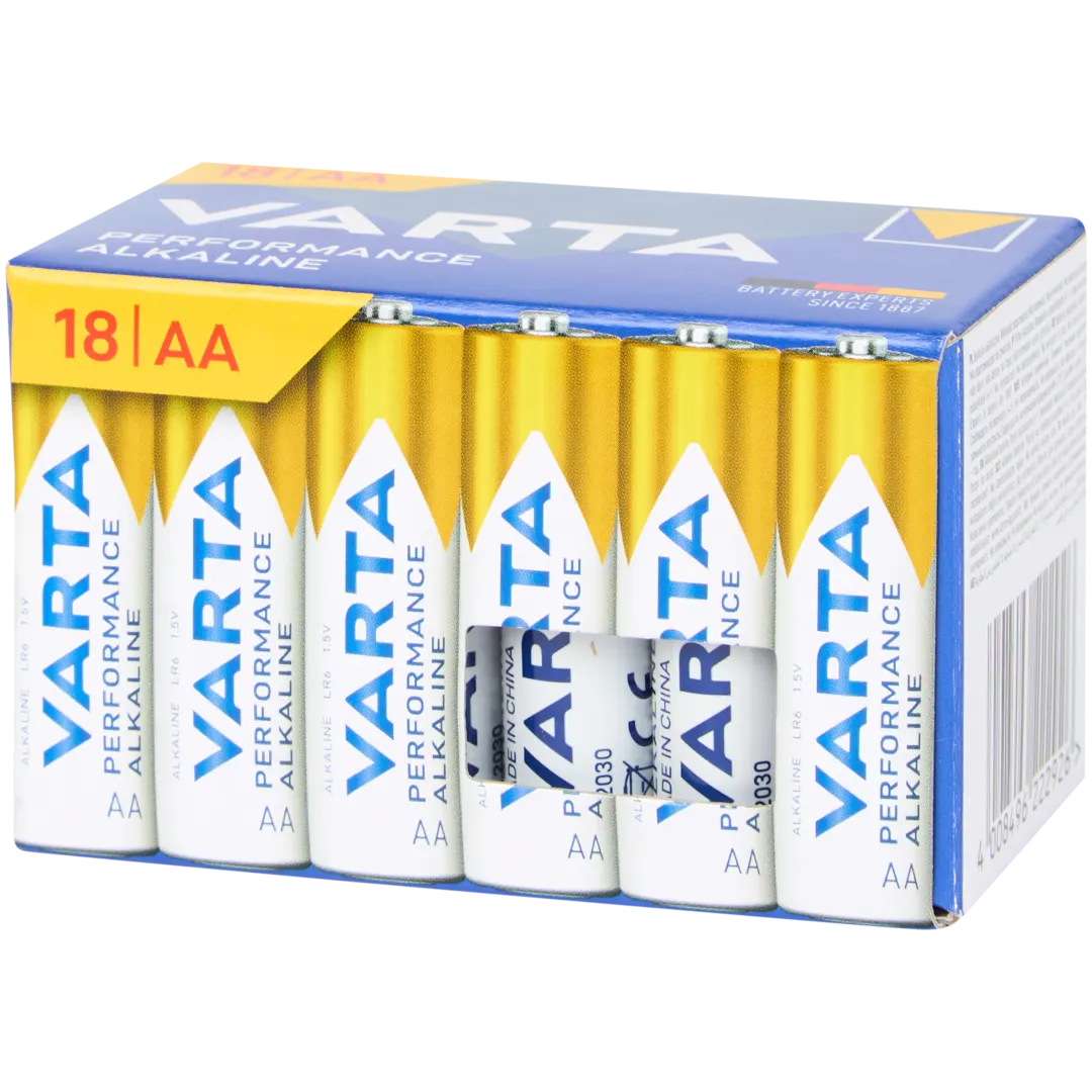 Varta alkaline batterijen AA 18 stuks
