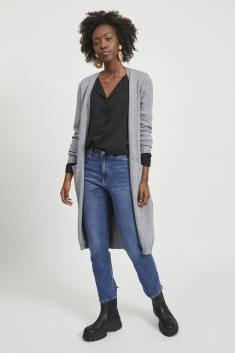 Vila grijze dames vest