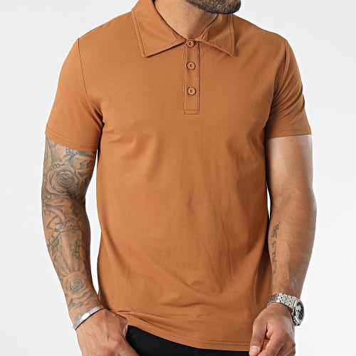 Polo Manches Courtes Camel