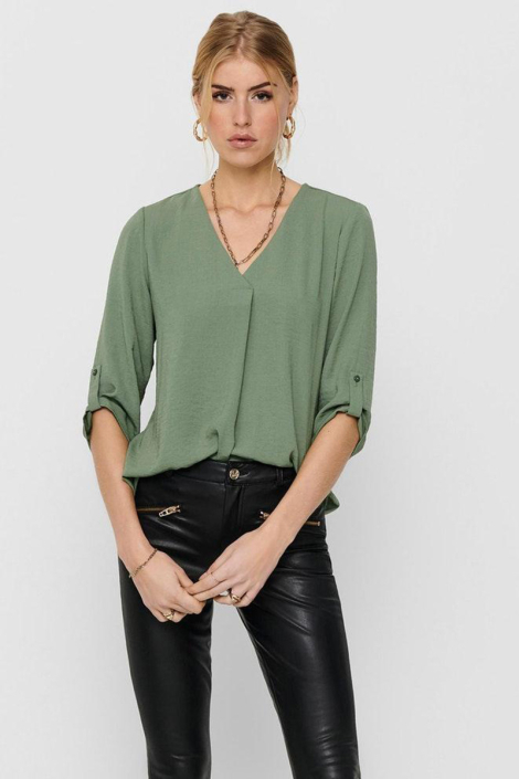 Jacqueline de Yong groene dames blouse