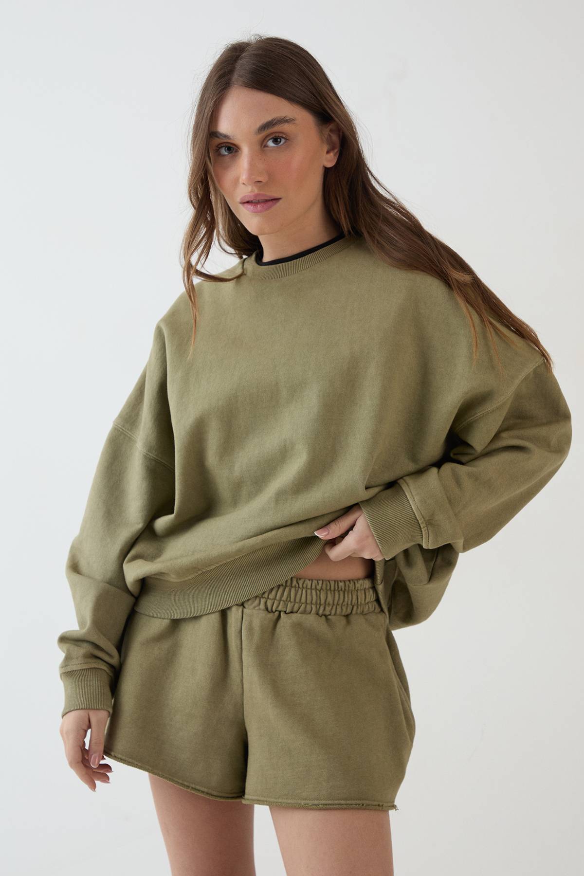 Sweat-shirt Oversized Délavé Épais Dsgn Studio
