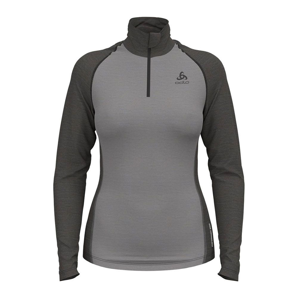 Odlo NATURAL PERFORMANCE PW 150 - Sous-couche Femme grey melange/dark grey melange
