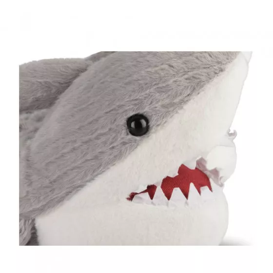 Chaussons peluche requin GRIS TAMS