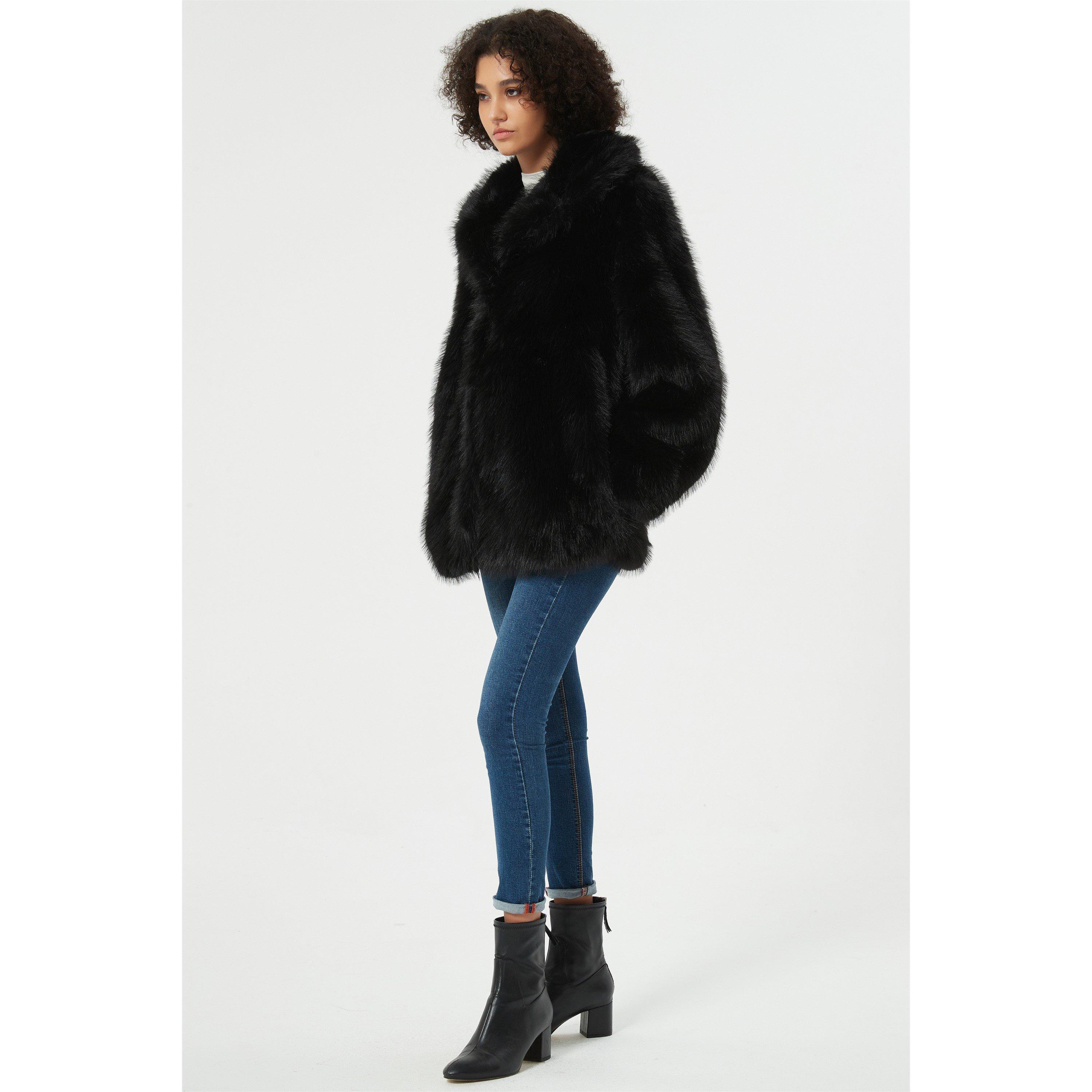 Be You B Faux Fur Fluffy Coat