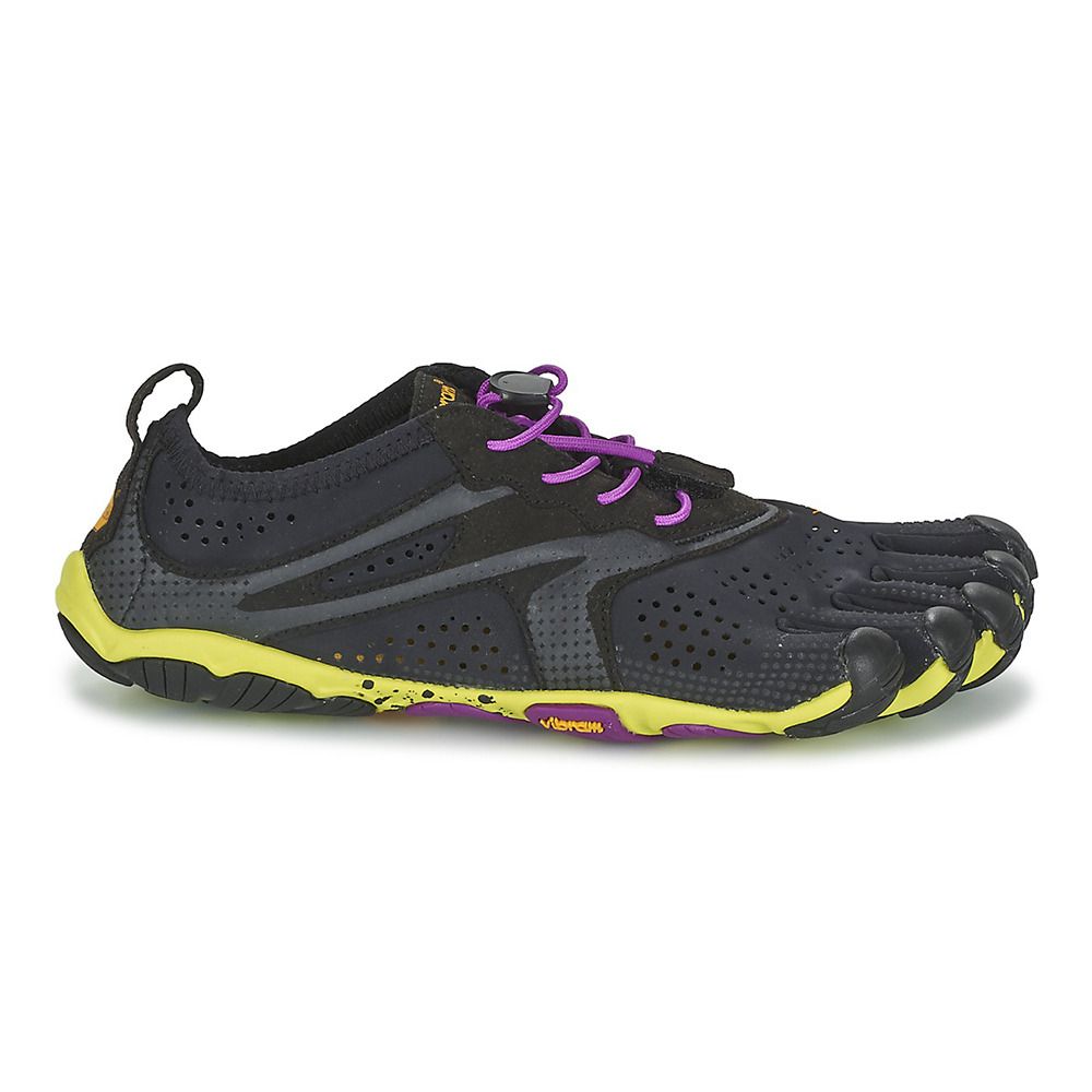Five Fingers V-RUN - Chaussures running Femme noir/jaune/violet